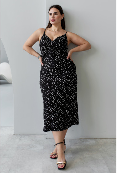 Черный сарафан миди. Maritel. Изображенние 6