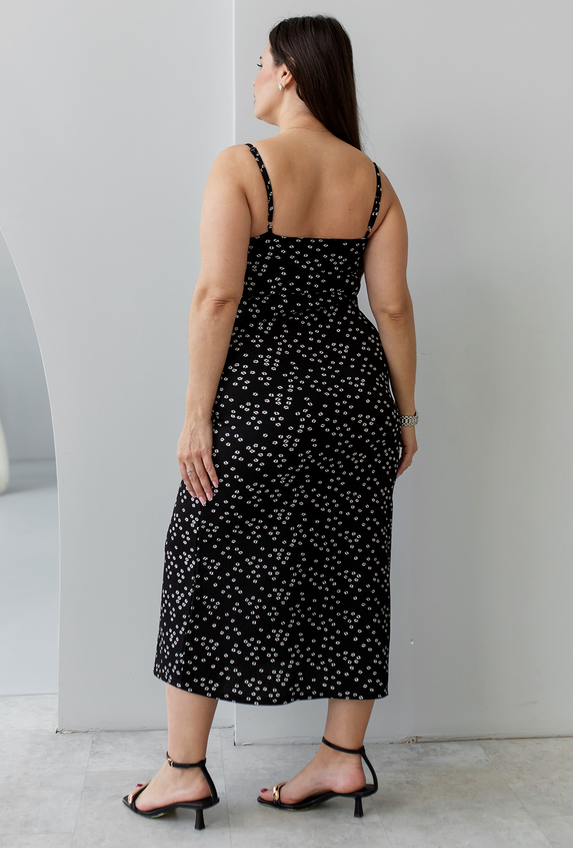 Черный сарафан миди —  661842. Maritel. Изображенние 2