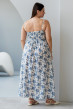 Біло-блакитний сарафан міді на бретелях. Maritel. Зображення 2 Біло-блакитний сарафан міді на бретелях. Maritel. Зображення 2