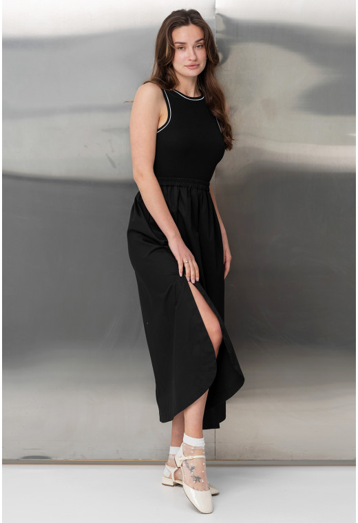 Чорний сарафан з кантом. Maritel. Зображення 6 Чорний сарафан з кантом. Maritel. Зображення 6