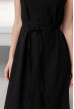 Чорний лляний сарафан з поясом. Maritel. Зображення 4 Чорний лляний сарафан з поясом. Maritel. Зображення 4