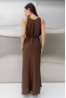 Шоколадний лляний сарафан з поясом — 175826. Maritel. Зображення 2 Шоколадний лляний сарафан з поясом — 175826. Maritel. Зображення 2