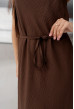 Шоколадний лляний сарафан з поясом — 175826. Maritel. Зображення 4 Шоколадний лляний сарафан з поясом — 175826. Maritel. Зображення 4