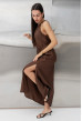 Шоколадний лляний сарафан з поясом — 175826. Maritel. Зображення 5 Шоколадний лляний сарафан з поясом — 175826. Maritel. Зображення 5