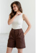 Шоколадні короткі лляні шорти — 476027. Maritel. Зображення 2 Шоколадні короткі лляні шорти — 476027. Maritel. Зображення 2