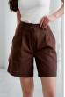 Шоколадні короткі лляні шорти — 476027. Maritel. Зображення 3 Шоколадні короткі лляні шорти — 476027. Maritel. Зображення 3