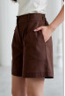 Шоколадні короткі лляні шорти — 476027. Maritel. Зображення 4 Шоколадні короткі лляні шорти — 476027. Maritel. Зображення 4