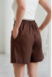 Шоколадні короткі лляні шорти — 476027. Maritel. Зображення 5 Шоколадні короткі лляні шорти — 476027. Maritel. Зображення 5