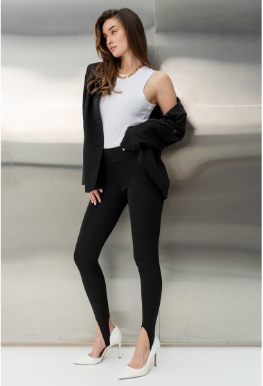 Черные лосины со штрипками. Maritel. Изображенние 1