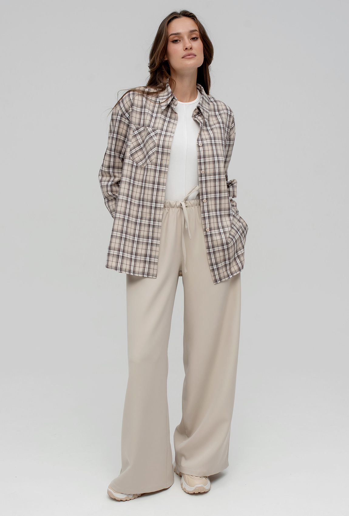 Бежеві штани костюмка —  588708. Maritel