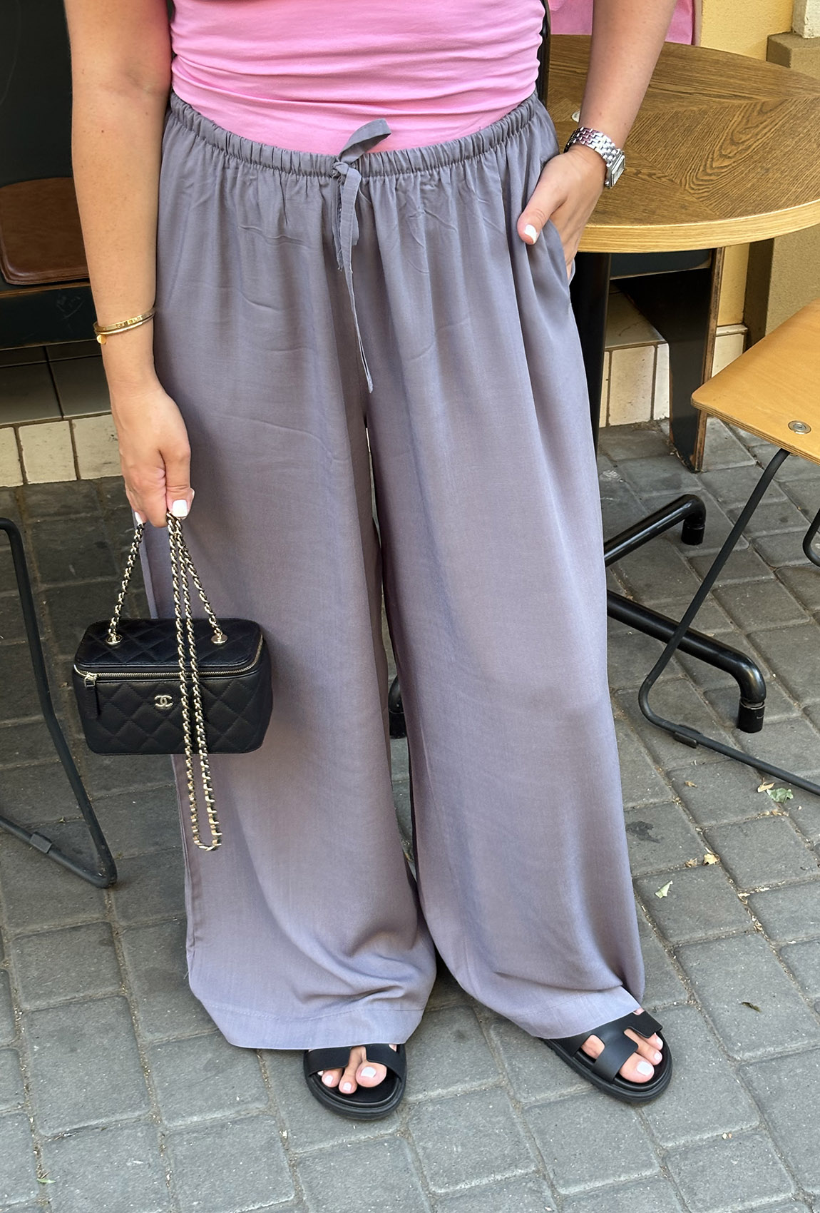 Графітові штани льон-штапель — 721477. Maritel. Зображення 2 Графітові штани льон-штапель — 721477. Maritel. Зображення 2