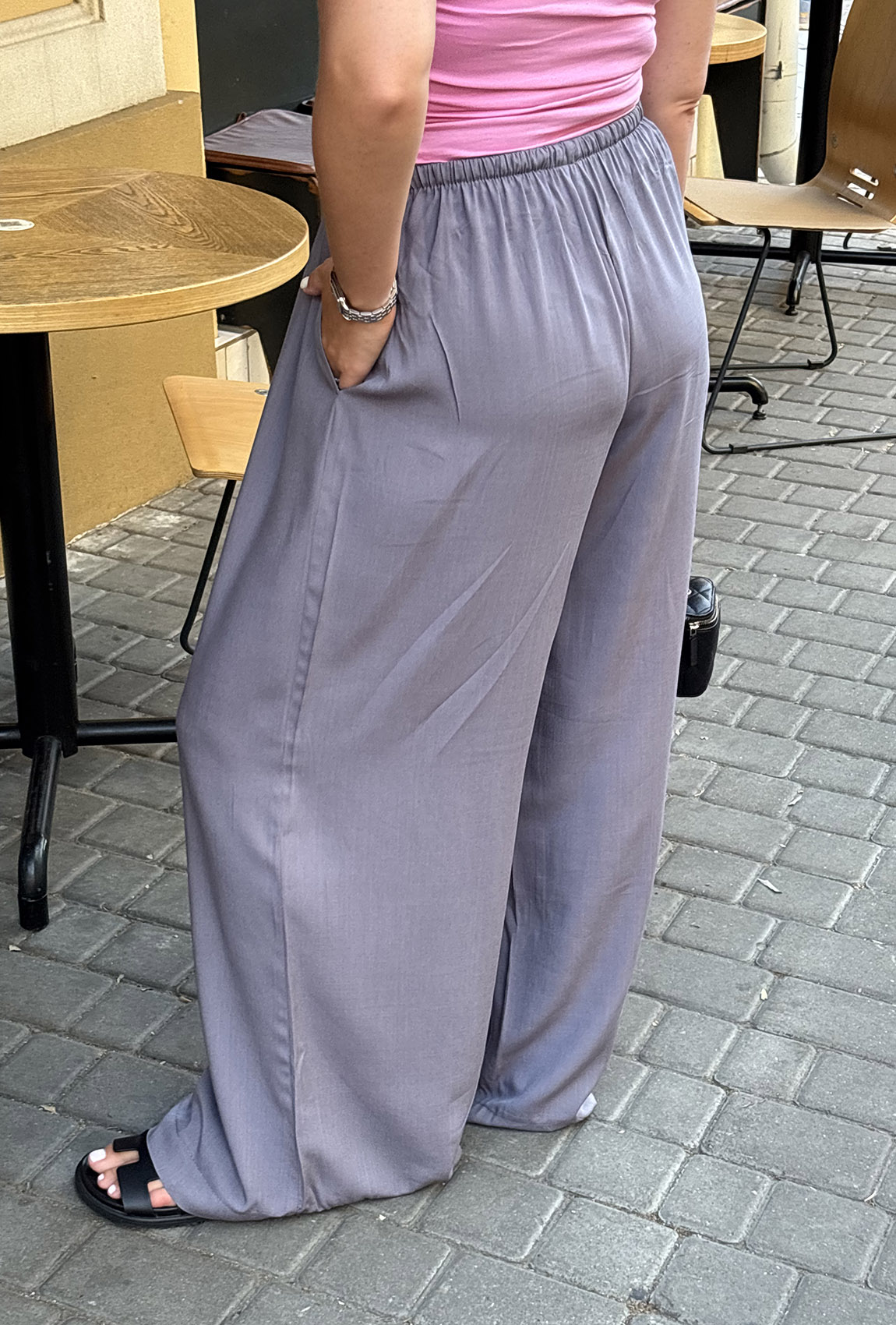 Графітові штани льон-штапель — 721477. Maritel. Зображення 3 Графітові штани льон-штапель — 721477. Maritel. Зображення 3