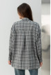 Серая рубашка в клетку с бантом — 218746. Maritel. Изображенние 2 Серая рубашка в клетку с бантом — 218746. Maritel. Изображенние 2