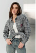 Серая рубашка в клетку с бантом — 218746. Maritel. Изображенние 5 Серая рубашка в клетку с бантом — 218746. Maritel. Изображенние 5