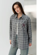 Серая рубашка в клетку с бантом — 218746. Maritel. Изображенние 7 Серая рубашка в клетку с бантом — 218746. Maritel. Изображенние 7