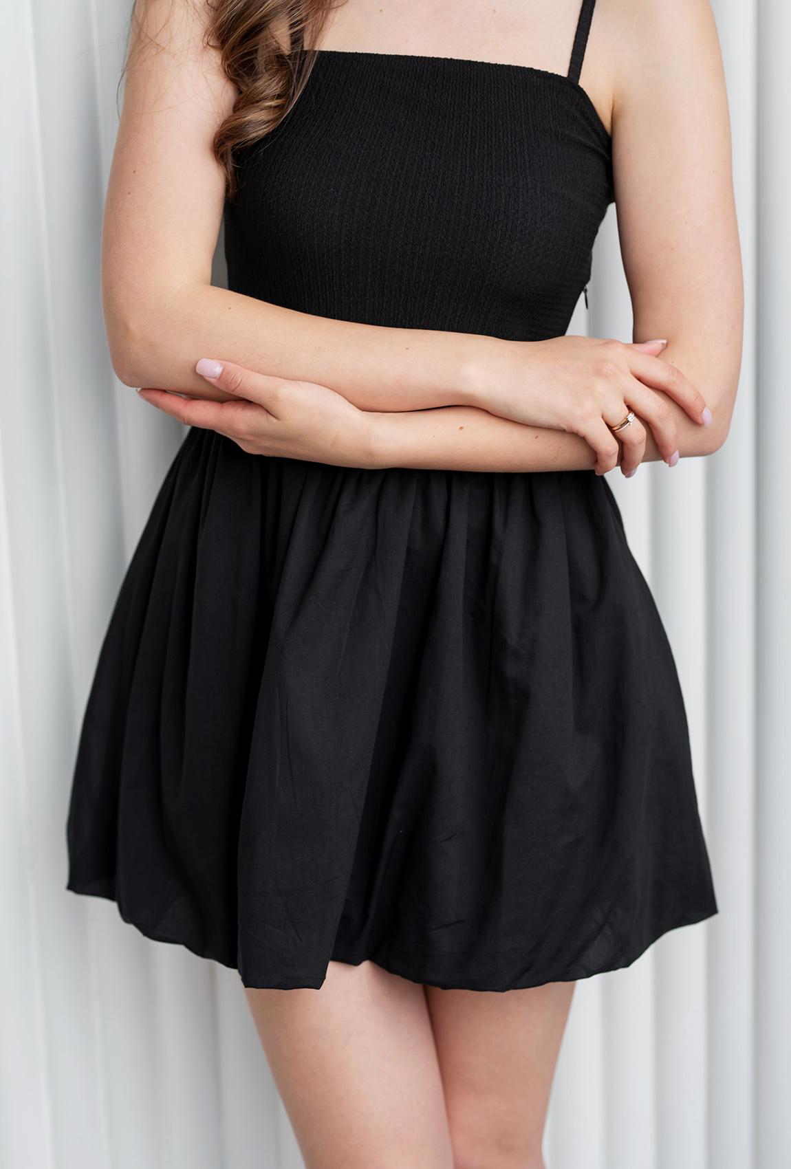 Черное комбинированное платье —  246080. Maritel. Изображенние 4