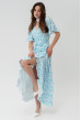 Сукня на запах біла у блакитну квітку. Maritel. Зображення 3 Сукня на запах біла у блакитну квітку. Maritel. Зображення 3
