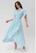 Сукня на запах біла у блакитну квітку. Maritel. Зображення 6 Сукня на запах біла у блакитну квітку. Maritel. Зображення 6