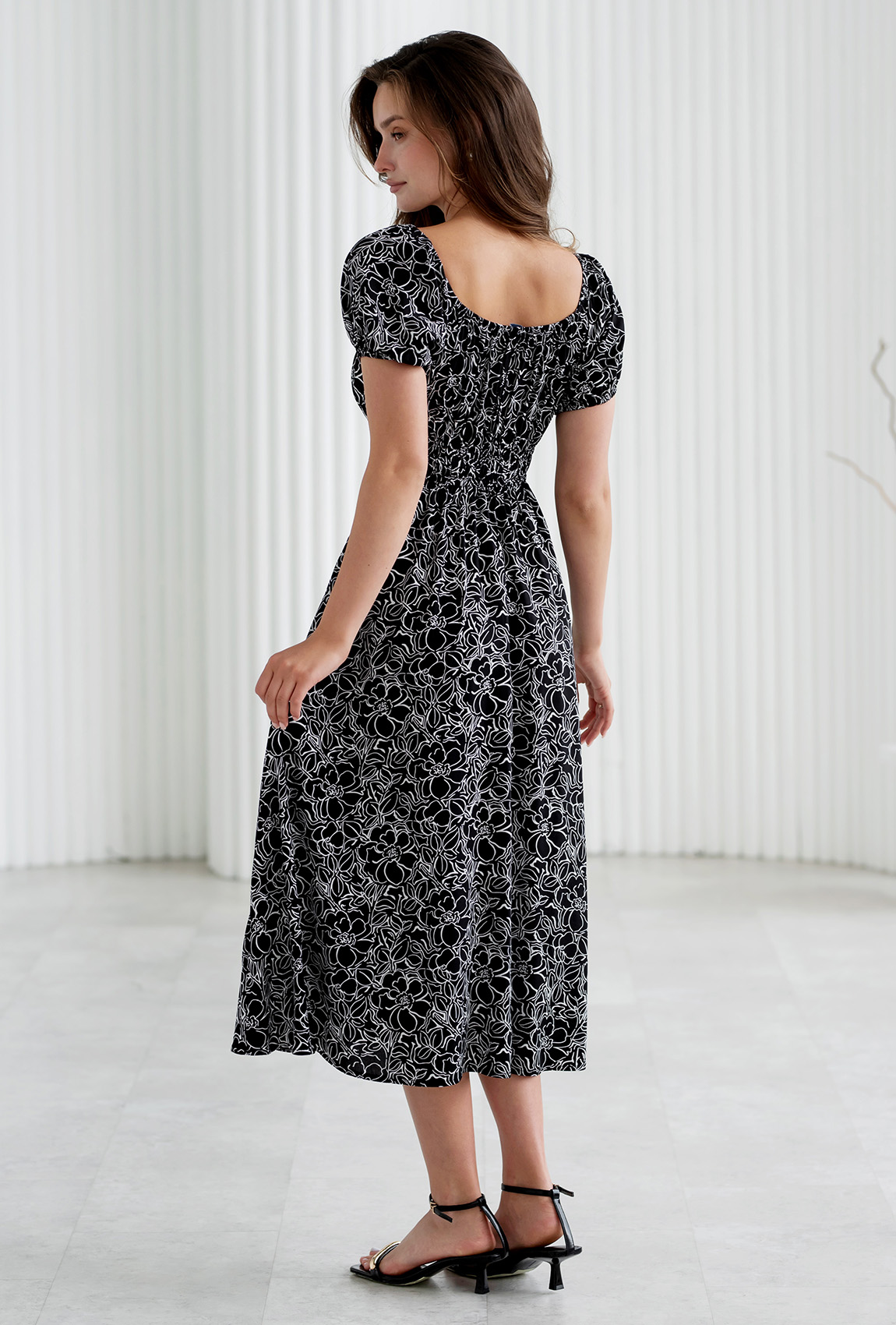 Черное платье штапель —  103317. Maritel. Изображенние 1