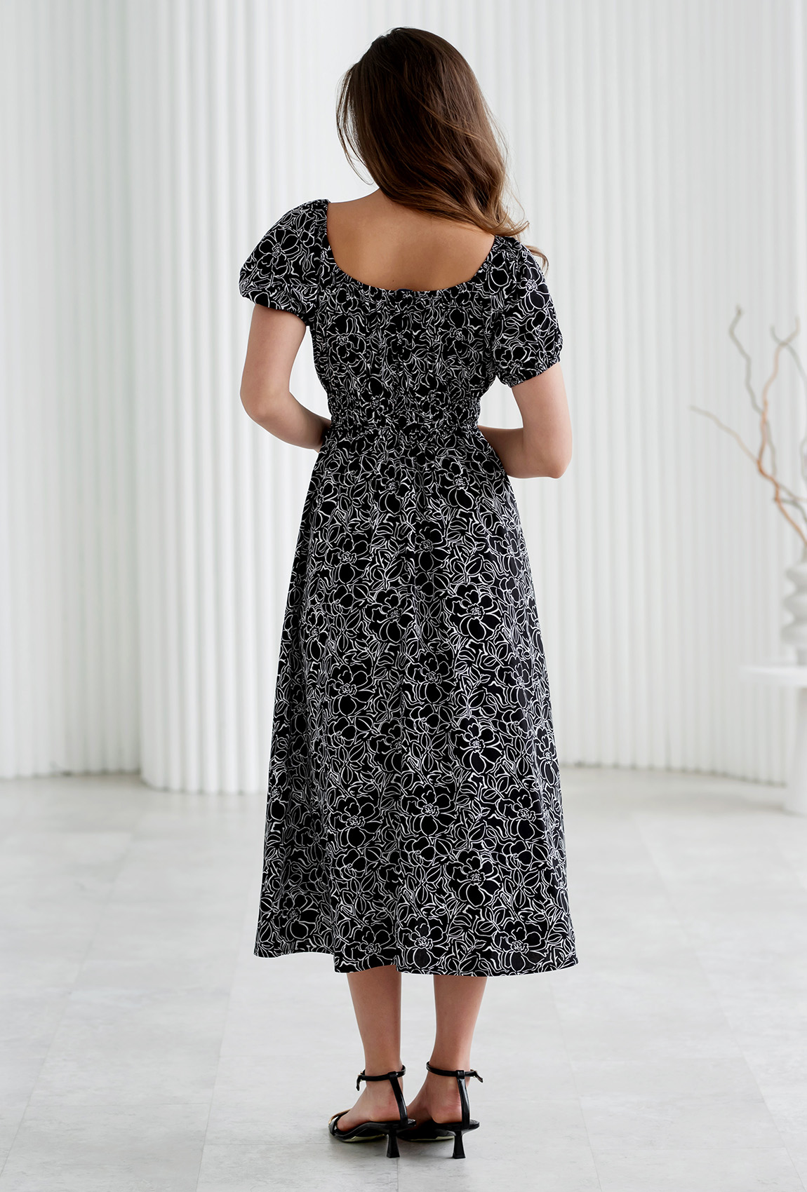 Черное платье штапель —  103317. Maritel. Изображенние 2