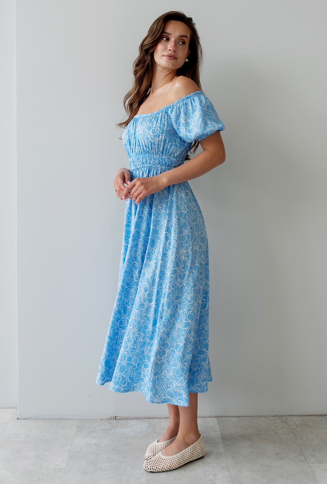 Голубое платье штапель —  957188. Maritel. Изображенние 1