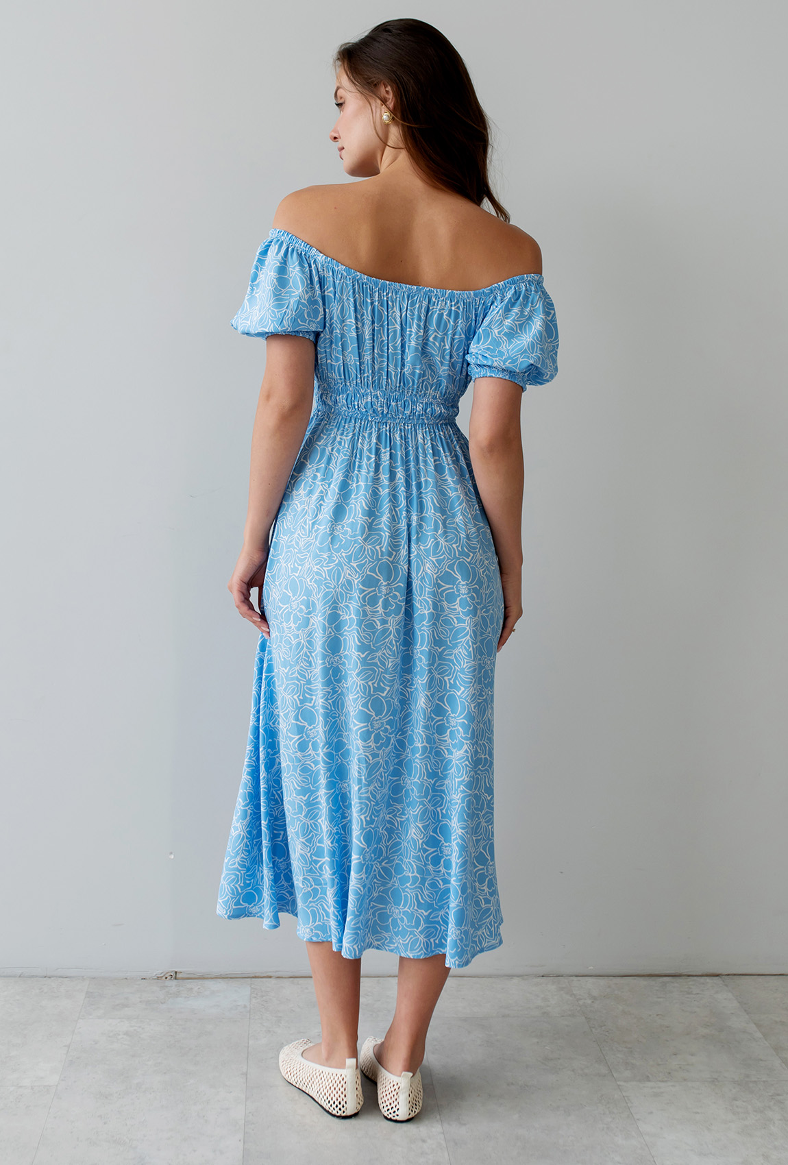 Голубое платье штапель —  957188. Maritel. Изображенние 2