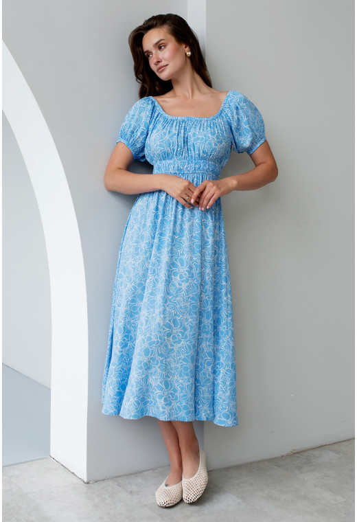 Блакитна сукня штапель — 957188. Maritel. Зображення 6 Блакитна сукня штапель — 957188. Maritel. Зображення 6