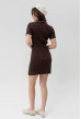 Шоколадна в'язана сукня поло. Maritel. Зображення 2 Шоколадна в'язана сукня поло. Maritel. Зображення 2