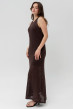Шоколадное платье вязаная сетка — 515828. Maritel. Изображенние 1 Шоколадное платье вязаная сетка — 515828. Maritel. Изображенние 1