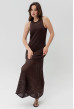 Шоколадное платье вязаная сетка — 515828. Maritel. Изображенние 3 Шоколадное платье вязаная сетка — 515828. Maritel. Изображенние 3