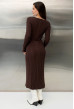 Шоколадна в'язана сукня зі шнурком — 481298. Maritel. Зображення 1 Шоколадна в'язана сукня зі шнурком — 481298. Maritel. Зображення 1