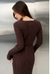 Шоколадна в'язана сукня зі шнурком — 481298. Maritel. Зображення 5 Шоколадна в'язана сукня зі шнурком — 481298. Maritel. Зображення 5