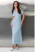 Голубое платье вязка с пуговицами — 343244. Maritel Голубое платье вязка с пуговицами — 343244. Maritel