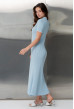 Голубое платье вязка с пуговицами — 343244. Maritel. Изображенние 1 Голубое платье вязка с пуговицами — 343244. Maritel. Изображенние 1