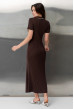 Шоколадна сукня в'язка з гудзиками — 662486. Maritel. Зображення 4 Шоколадна сукня в'язка з гудзиками — 662486. Maritel. Зображення 4
