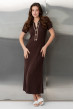Шоколадна сукня в'язка з гудзиками — 662486. Maritel. Зображення 3 Шоколадна сукня в'язка з гудзиками — 662486. Maritel. Зображення 3