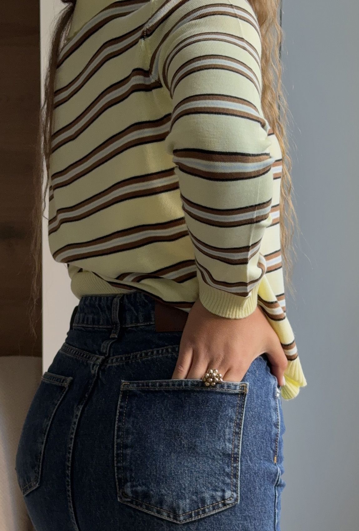 Кремова кофта поло —  307934. Maritel. Зображення 3