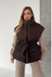 Жилет oversize шоколадный. Maritel. Изображенние 3 Жилет oversize шоколадный. Maritel. Изображенние 3