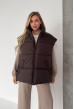 Жилет oversize шоколадный. Maritel. Изображенние 4 Жилет oversize шоколадный. Maritel. Изображенние 4