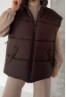 Жилет oversize шоколадный. Maritel. Изображенние 6 Жилет oversize шоколадный. Maritel. Изображенние 6