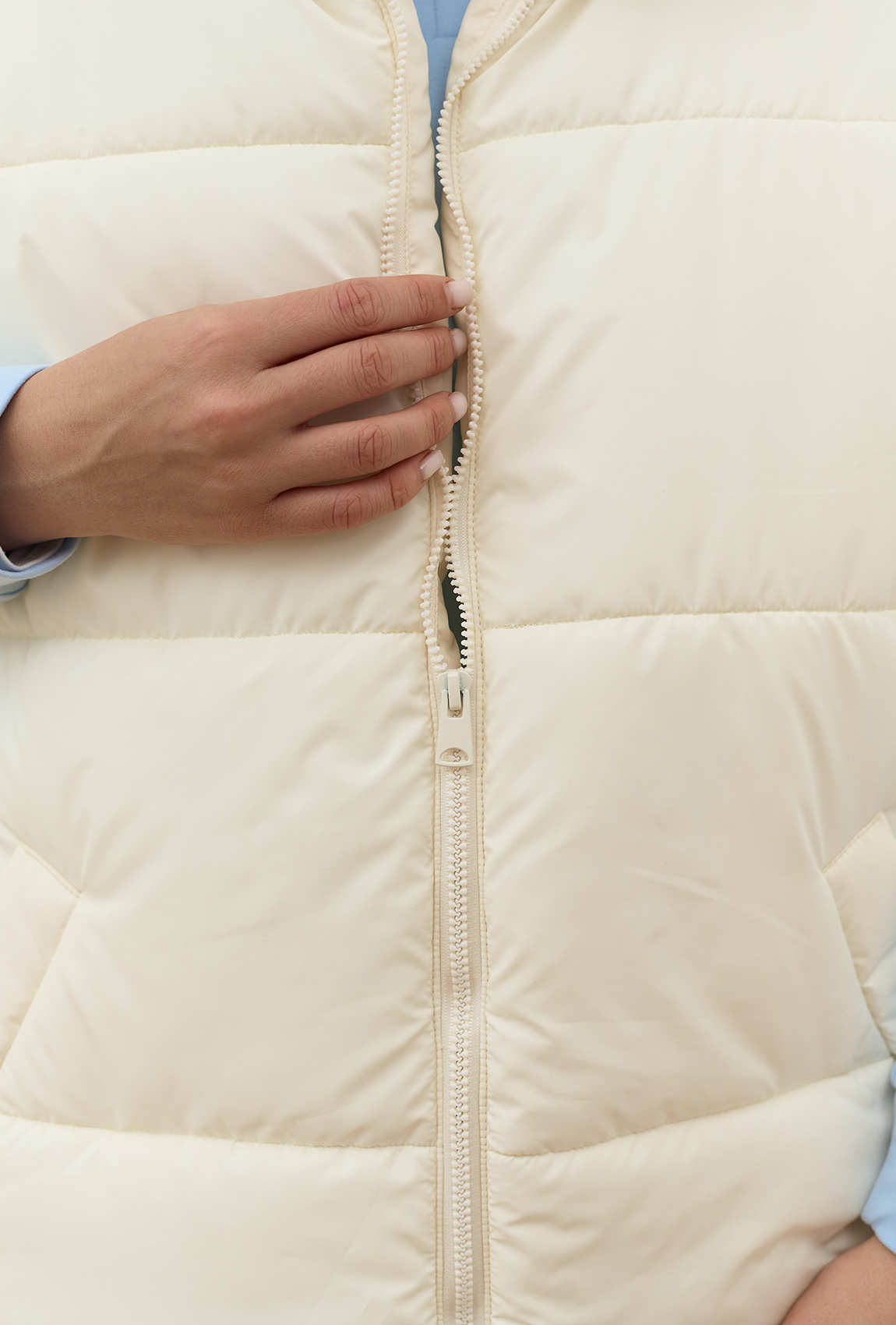 Жилет oversize молочний. Maritel. Зображення 10