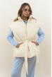 Жилет oversize молочный. Maritel. Изображенние 3 Жилет oversize молочный. Maritel. Изображенние 3