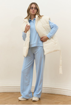 Жилет oversize молочный. Maritel. Изображенние 5 Жилет oversize молочный. Maritel. Изображенние 5