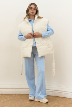 Жилет oversize молочный. Maritel. Изображенние 6 Жилет oversize молочный. Maritel. Изображенние 6
