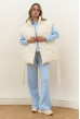 Жилет oversize молочный. Maritel. Изображенние 6 Жилет oversize молочный. Maritel. Изображенние 6