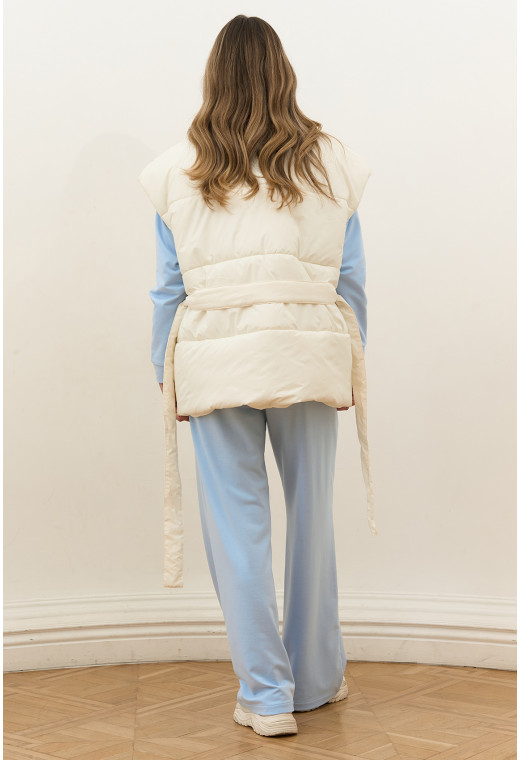 Жилет oversize молочний. Maritel. Зображення 12 Жилет oversize молочний. Maritel. Зображення 12