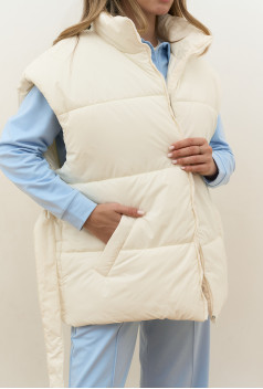 Жилет oversize молочный. Maritel. Изображенние 8 Жилет oversize молочный. Maritel. Изображенние 8