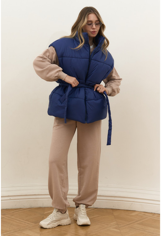 Жилет oversize синій. Maritel. Зображення 4