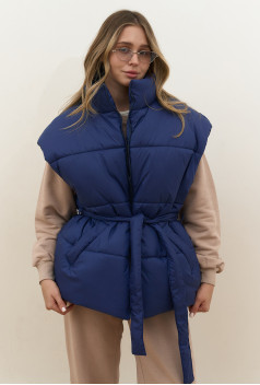 Жилет oversize синий. Maritel. Изображенние 2 Жилет oversize синий. Maritel. Изображенние 2