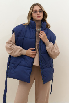 Жилет oversize синий. Maritel. Изображенние 5 Жилет oversize синий. Maritel. Изображенние 5